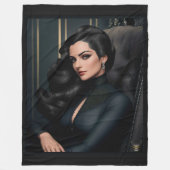 Portret van Tressa Straninski door Xzendor7 Fleece Deken (Voorkant)