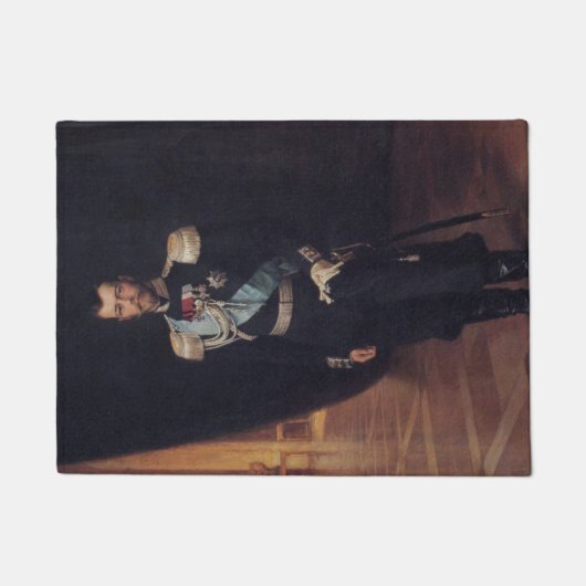 Portret van tsaar Nicolaas II (door Albert Edelfel Deurmat (Voorkant)