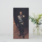 Portret van tsaar Nicolaas II (door Albert Edelfel Kaart (Staand voorkant)