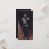 Portret van tsaar Nicolaas II (door Albert Edelfel Kaart (Voorkant / Achterkant in situ)