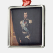 Portret van tsaar Nicolaas II (door Albert Edelfel Metalen Ornament (Links)