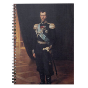 Portret van tsaar Nicolaas II (door Albert Edelfel Notitieboek