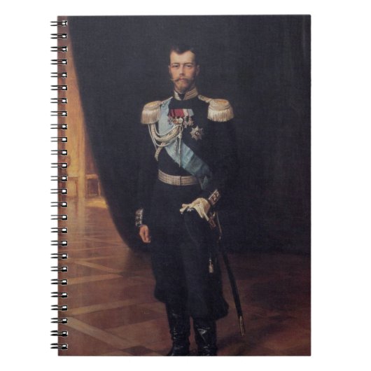 Portret van tsaar Nicolaas II (door Albert Edelfel Notitieboek (Voorkant)