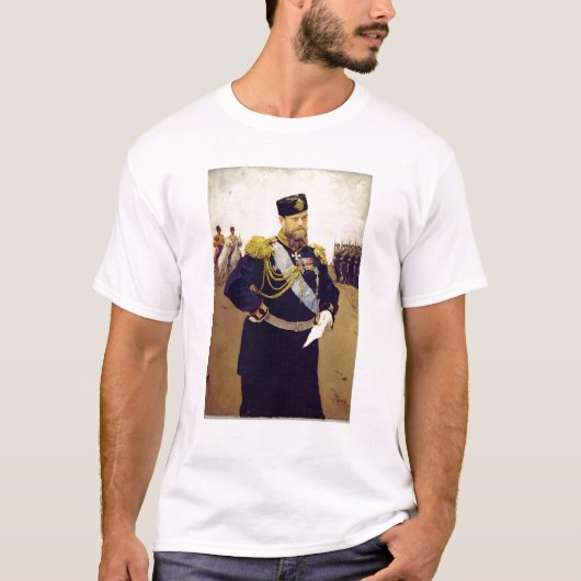 Portret van Tsar Alexander III, 1900 T-shirt (Voorkant)
