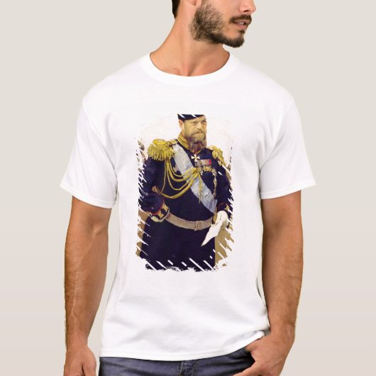 Portret van Tsar Alexander III, 1900 T-shirt (Voorkant)