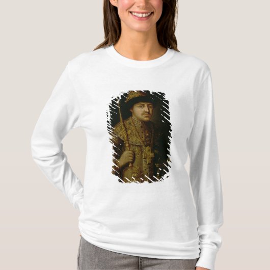 Portret van Tsar Fyodor III Alexeevich T-shirt (Voorkant)
