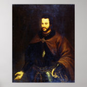 Portret van Tsar Ivan de V Alexeyevich Poster (Voorkant)