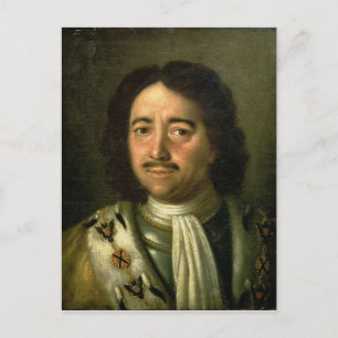 Portret van Tsar Peter I de Grote 1772 Briefkaart