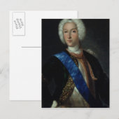 Portret van Tsar Peter II Briefkaart (Voorkant / Achterkant)