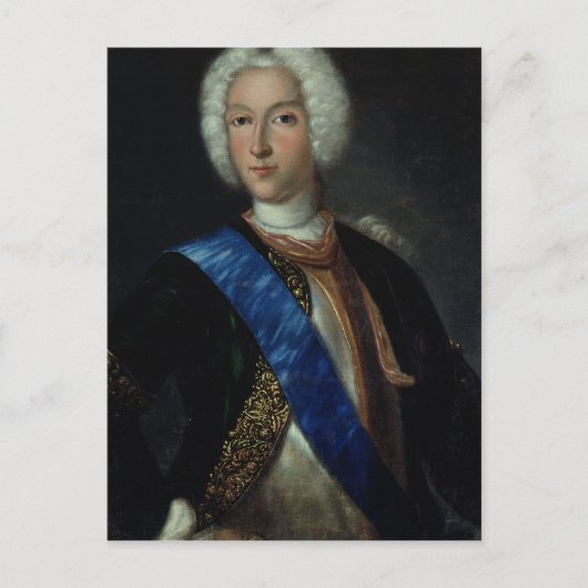 Portret van Tsar Peter II Briefkaart (Voorkant)