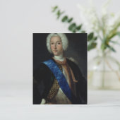 Portret van Tsar Peter II Briefkaart (Staand voorkant)