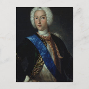 Portret van Tsar Peter II Briefkaart