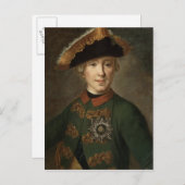 Portret van Tsar Peter III Briefkaart (Voorkant / Achterkant)