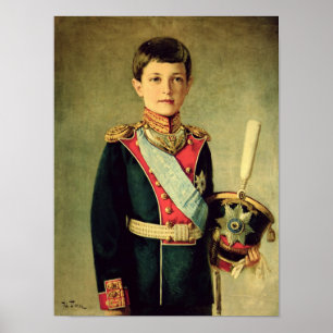 Portret van Tsarevitch Alexei Nikolaevich; Poster