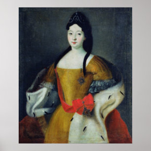 Portret van Tsarevna Anna Petrovna, jaren 1740 Poster