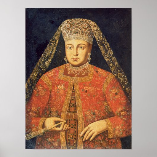 Portret van Tsarina Marfa Matveyevna Poster (Voorkant)