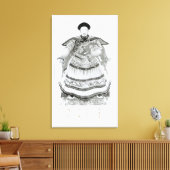Portret van Tsien-Loeng Canvas Afdruk (Insitu (Woonkamer))