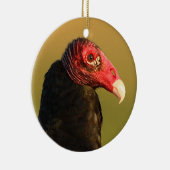 portret van turkey vulture keramisch ornament (Rechts)