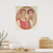 Portret van twee broers poster (Keuken)