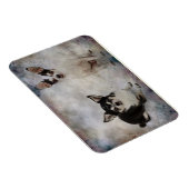 Portret van twee chihuahua's magneet (Rechterzijde)