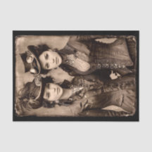 Portret van Twee Steampunk Vrouwen DX5L Decoupage