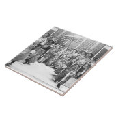 Portret van Tz'U-Hsi (1835-1908) Empress Dowager o Tegeltje (Zijkant)