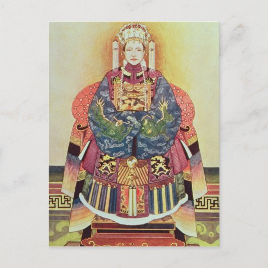 Portret van Tzu Hsi, de Empress Dowager Briefkaart (Voorkant)