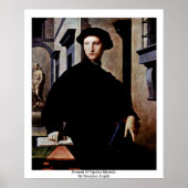 Portret van Ugolino Martelli. Door Bronzino Angelo Poster (Voorkant)