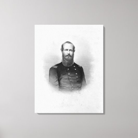 Portret van Ulysses S. Grant canvas print (Voorkant)