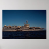 Portret van "USS Nimitz", een nucleair aangedreven Poster (Voorkant)