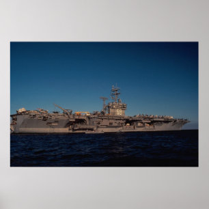 Portret van "USS Nimitz", een nucleair aangedreven Poster