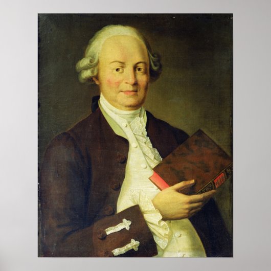 Portret van Vasili K. Trediakovsky Poster (Voorkant)