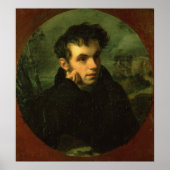 Portret van Vassily Zhukovsky, 1816 Poster (Voorkant)