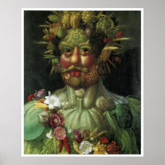 Portret van Vegetation Giuseppe Arcimboldo Poster
