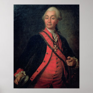 Portret van veldmaarschalk Generalissimo Poster