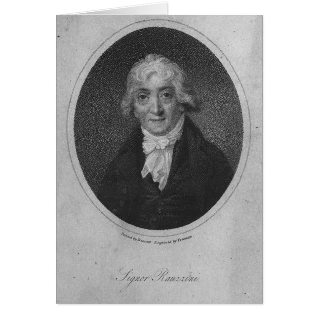 Portret van Venanzio Rauzzini (Voorkant)