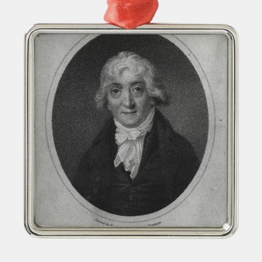 Portret van Venanzio Rauzzini Metalen Ornament (Voorkant)