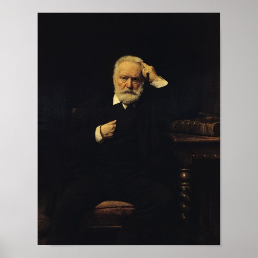 Portret van Victor Hugo 1879 Poster (Voorkant)