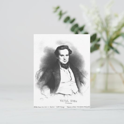 Portret van Victor Hugo Briefkaart (Staand voorkant)