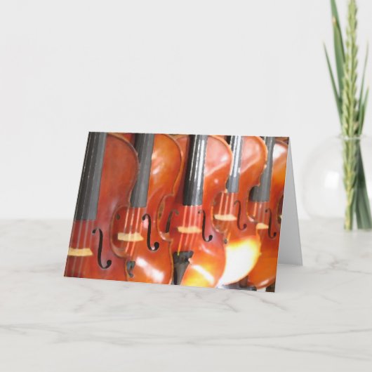 Portret van vijf violen of violen kaart (Voorkant)