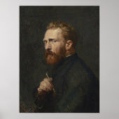 Portret van Vincent van Gogh door John Russell Poster (Voorkant)