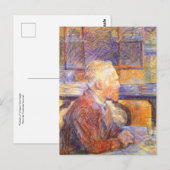 Portret van Vincent Van Gogh door Toulouse-Lautrec Briefkaart (Voorkant / Achterkant)