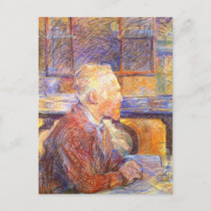 Portret van Vincent Van Gogh door Toulouse-Lautrec Briefkaart