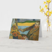 Portret van Vincent van Gogh | Paul Gauguin Kaart (Gele Bloem)