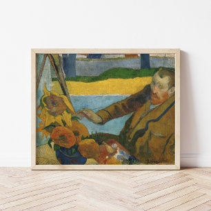 Portret van Vincent van Gogh   Paul Gauguin Poster