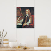 Portret van Vincent Voiture Poster (Keuken)