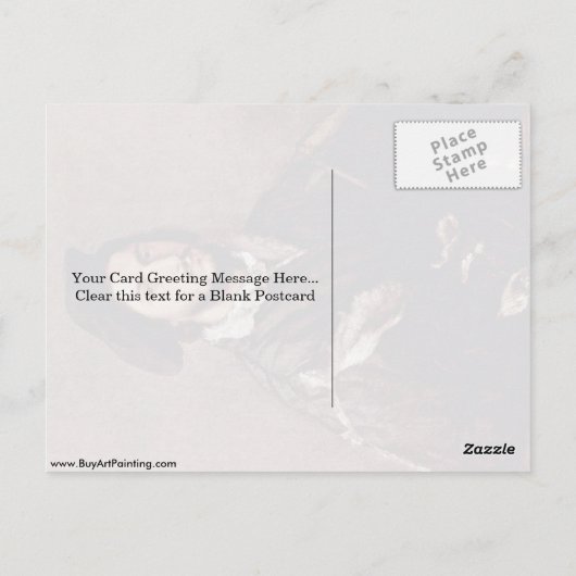 Portret van Vincenzo Mosti door Titiaan Briefkaart (Achterkant)