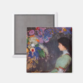 Portret van Violet Heymann door Bertrand-Jean Redo Magneet (Voorkant / Achterkant)