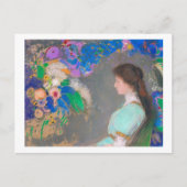 Portret van Violette Heymann, Redon Briefkaart (Voorkant)