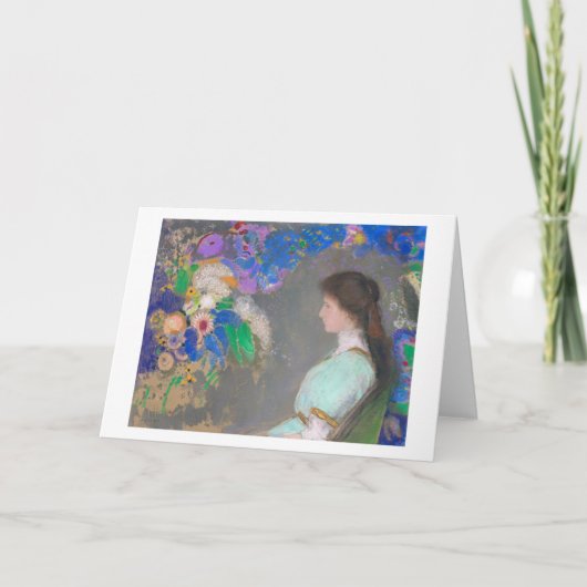 Portret van Violette Heymann, Redon Kaart (Voorkant)